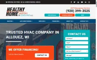 Healthy Home Heating & Cooling LLC website