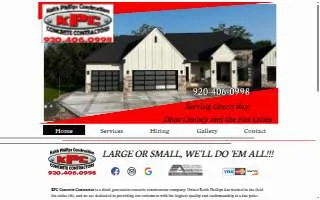 KPC Concrete Contractors website