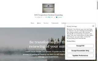 NEW Perspectives Christian Counseling website