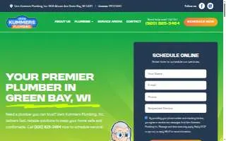 Vern Kummers Plumbing, Inc. of Allouez website