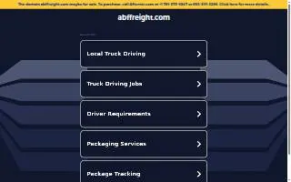 ABF Freight of Appleton website