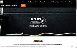 ATLAS Strength & Wellness website