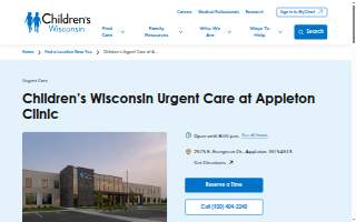 Children's Urgent Care at Appleton Clinic