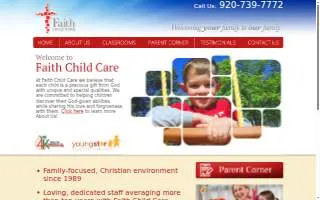 Faith Child Care Inc website