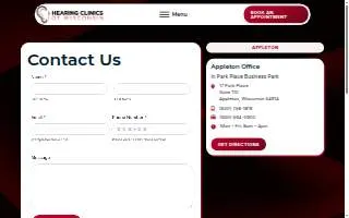 Hearing Clinics of Wisconsin website