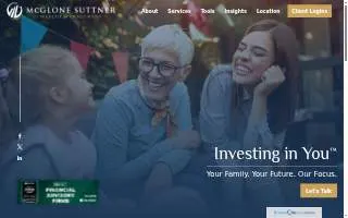 McGlone Suttner Wealth Management of Appleton website