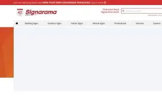 Signarama Appleton website