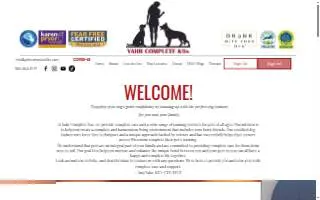 Yahr Complete K9s - Animal Training and Behavior of Appleton website