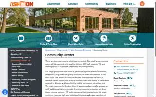 Ashwaubenon Community Center website