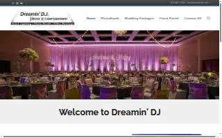 Dreamin' DJ & Party Photo Booths website