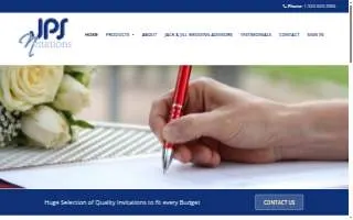 JPS Nvitations website