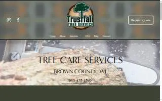 Trustfall Tree Service of Ashwaubenon website