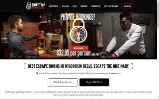 Booby Trap Escape Rooms of Beaver Dam website