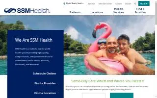 SSM Health at Home of Janesville website