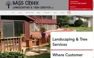 Bass Creek Landscaping and Tree Service website