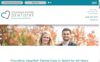Cranston Family Dentistry of Beloit website