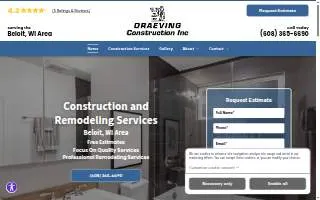 Draeving Construction Inc website