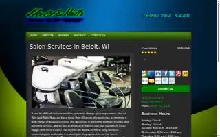 Hair and Nails Now website