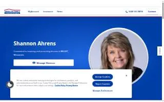 Shannon Ahrens American Family Insurance website