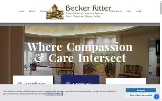 Becker-Ritter Funeral Home website