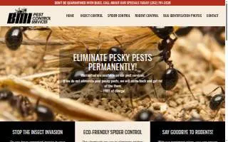 Bmi Pest Control Services website