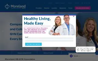 Moreland OB-GYN Associates, S.C. of Brookfield website