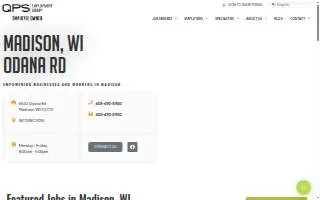 QPS Employment Group of Brookfield website
