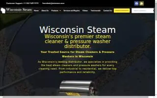 Wisconsin Steam Cleaner Sales of Brookfield website
