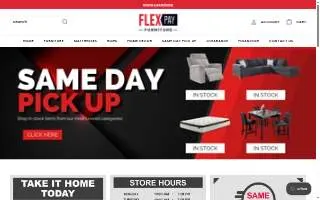 FlexPay Furniture website