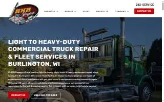 HHH & Repair - Truck Repair Shop in Burlington website