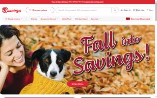 Runnings website