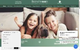 Brentwood Animal Hospital website