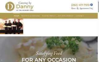 Catering by Danny AT THE HICKORY HALL website