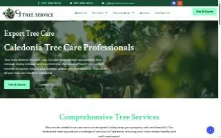 CJ Tree Service LLC of Caledonia website