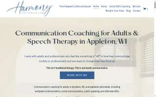 Harmony Speech Therapy Solutions, LLC of Caledonia website