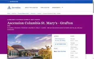 Ascension Columbia St. Mary's - Grafton website