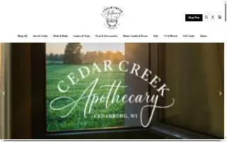 Cedar Creek Apothecary website