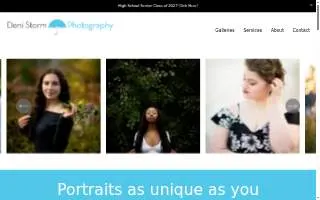 Deni Storm Photography website