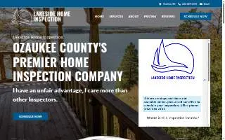 Lakeside Home Inspection of Cedarburg website