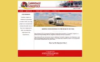 Lawndale Logistics of Cedarburg website