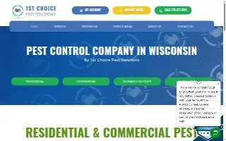 1st Choice Pest Solutions of Menomonie website