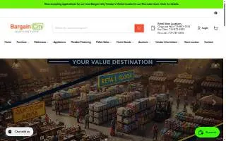 Bargain City Superstore Chippewa Falls website