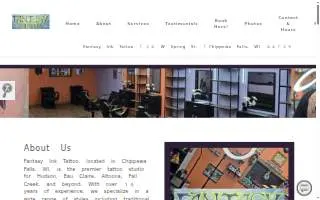 Fantasy Ink Tattoo of Chippewa Falls website