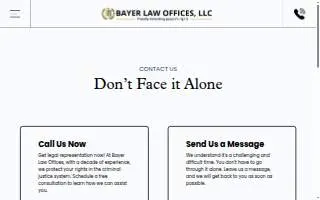 Bayer Law Offices of Cudahy website