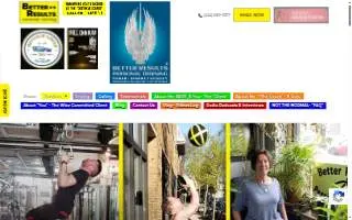 Better Results Personal Training website