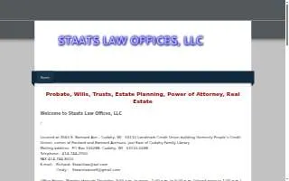 Staats Law Offices website