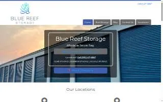 Blue Reef Storage website
