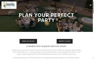 Green Bay Event Rental of De Pere website
