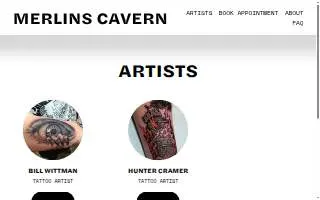 Merlins Cavern website