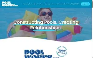 Pool Works Inc of De Pere website